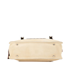 Studded Anagram Suede Handbag