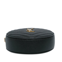 Grain De Poudre Matelasse Chevron Quilted Round Vinyle Camera Bag_3