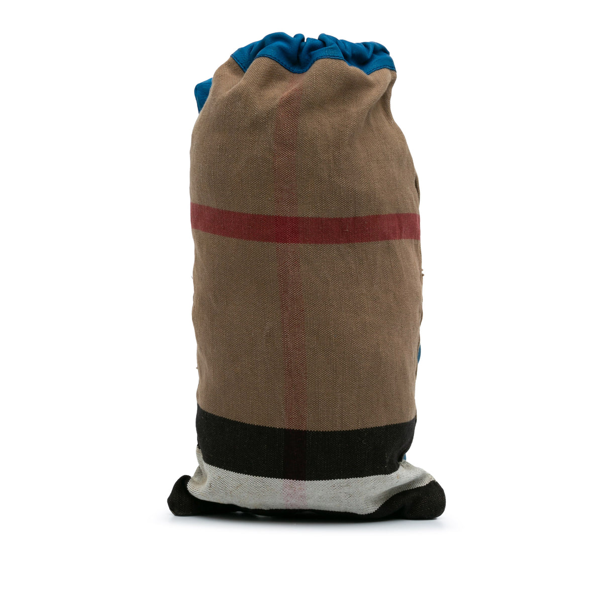 Mega Check Canvas Drawstring Sling Bag