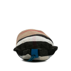 Mega Check Canvas Drawstring Sling Bag
