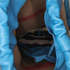 Mega Check Canvas Drawstring Sling Bag