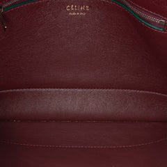 Suede Calfskin and Pony Hair Diamond Clutch