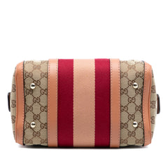 Small GG Canvas Web Joy Boston Bag