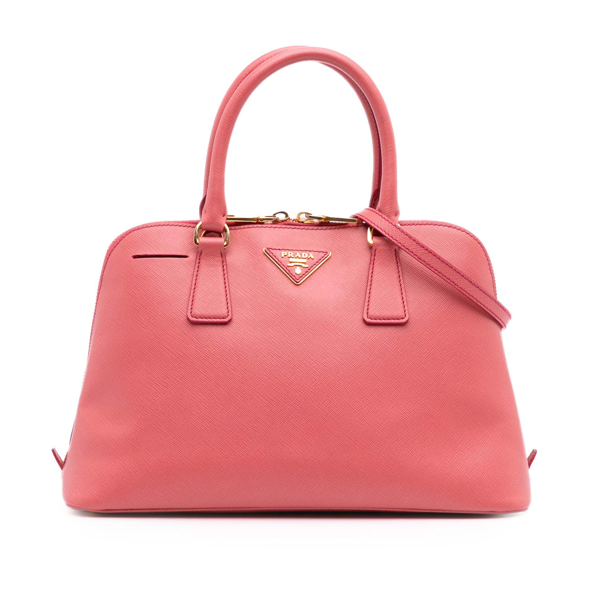 Medium Saffiano Lux Promenade Satchel