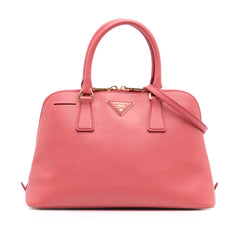 Medium Saffiano Lux Promenade Satchel