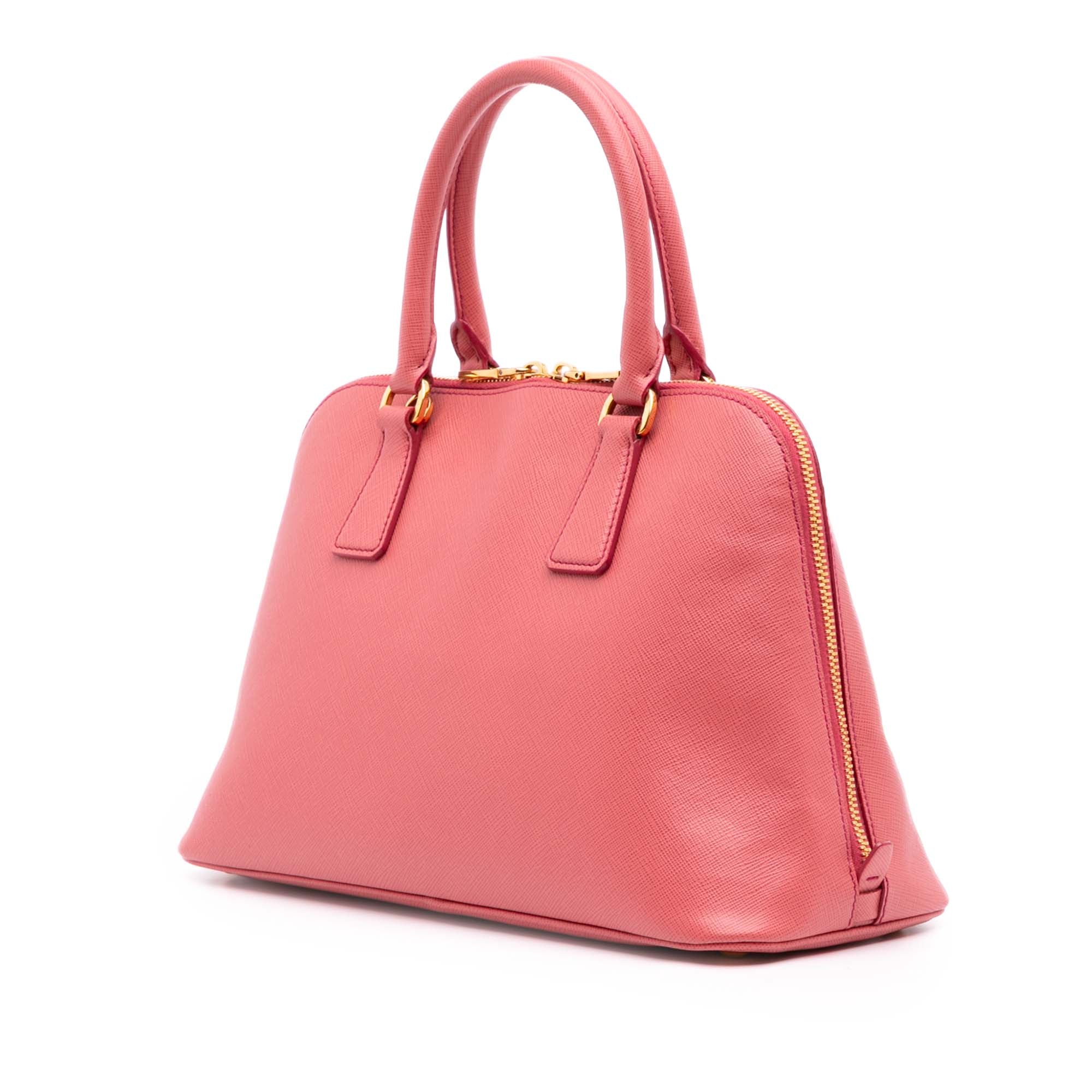 Medium Saffiano Lux Promenade Satchel