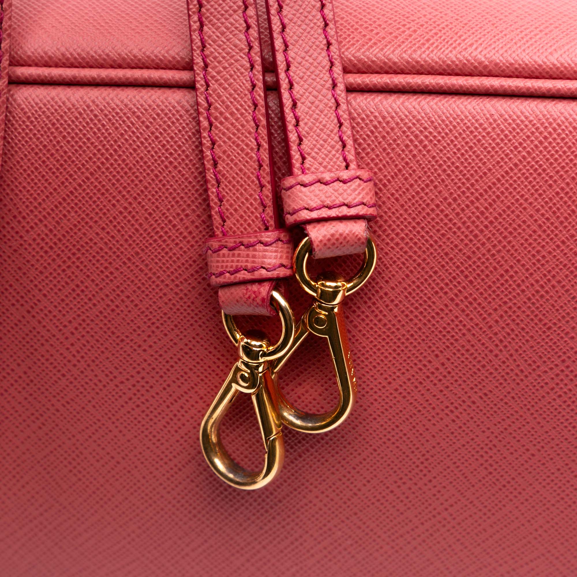 Medium Saffiano Lux Promenade Satchel