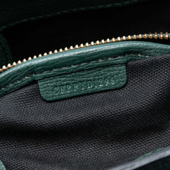 Medium Leather and House Check Banner Satchel