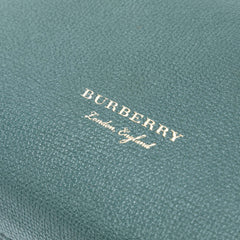 Medium Leather and House Check Banner Satchel