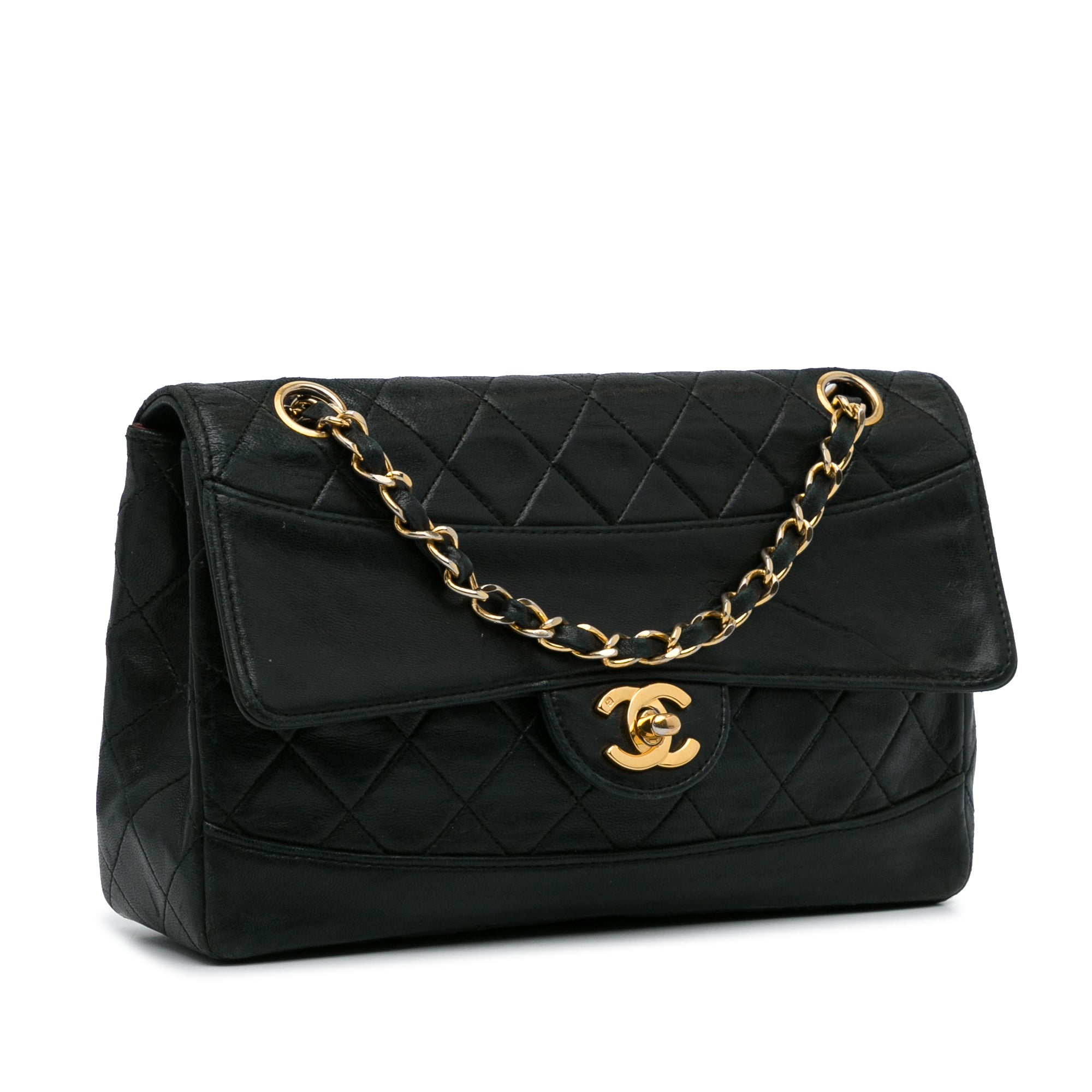 Quilted Lambskin Shoulder Bag