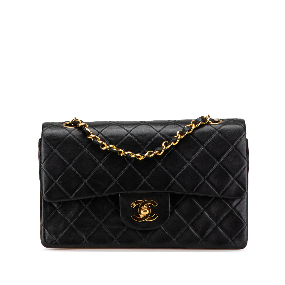 Small Classic Lambskin Double Flap