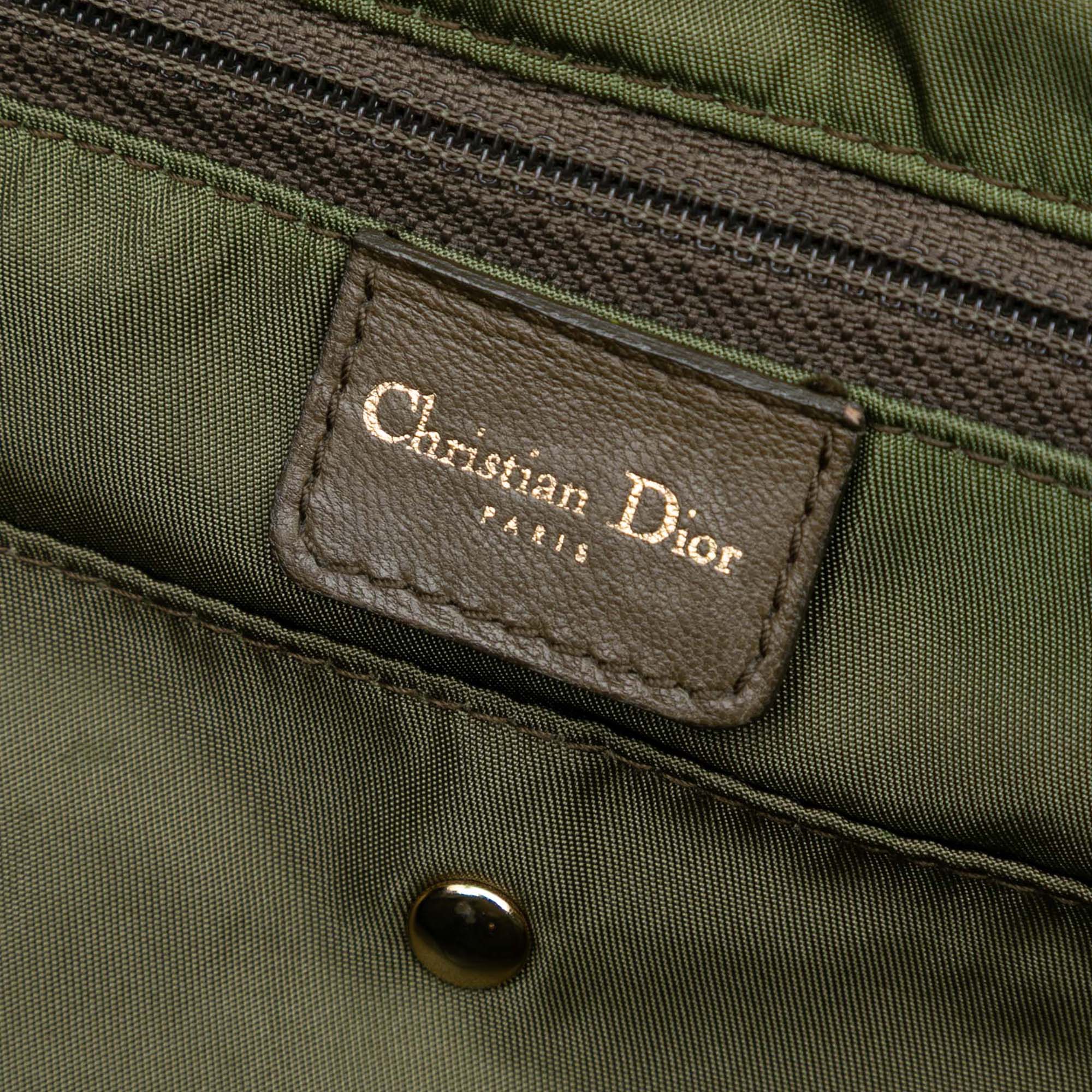 Camouflage Coated Canvas Double Saddle Bowler Bag