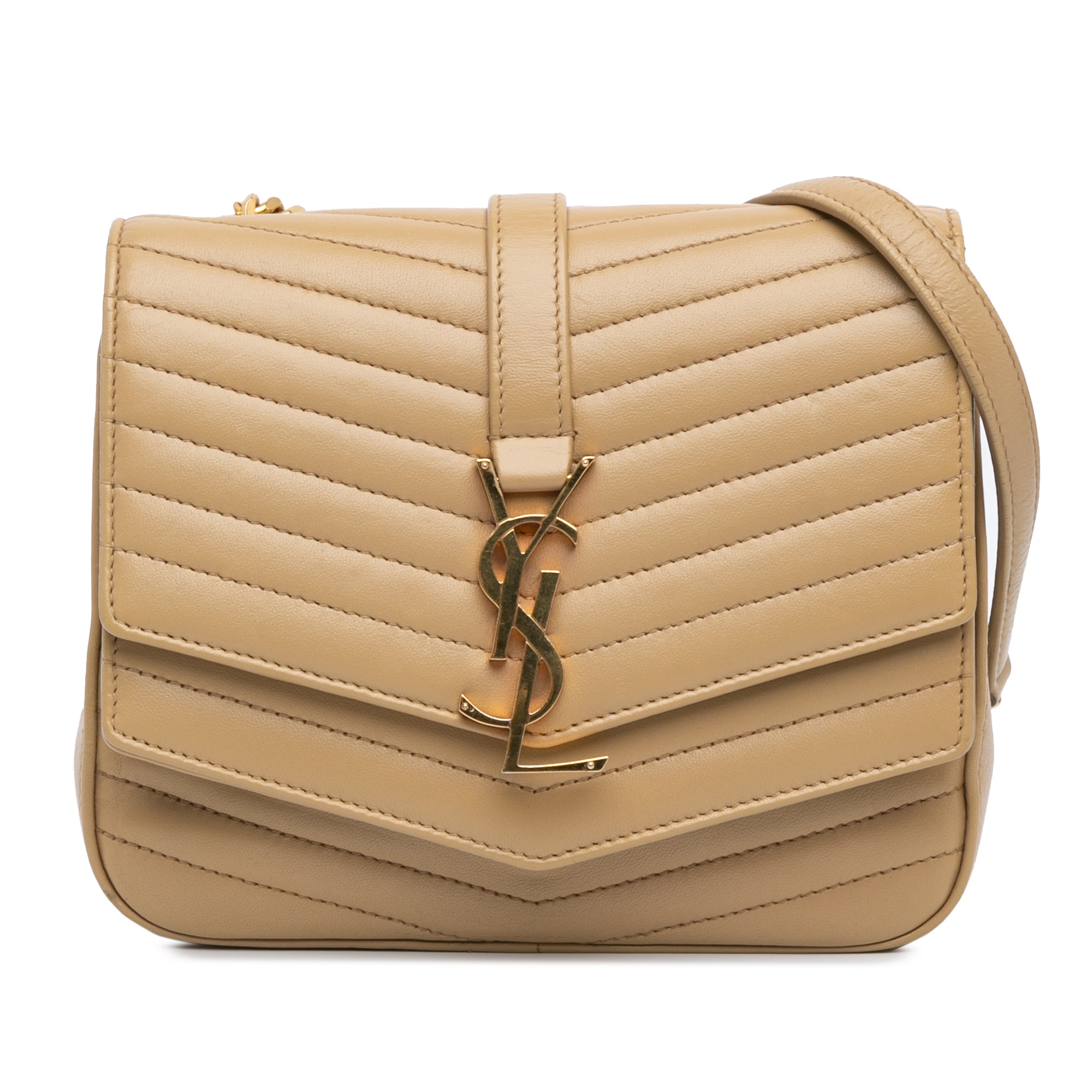 Small Chevron Lambskin Monogram Sulpice Bag