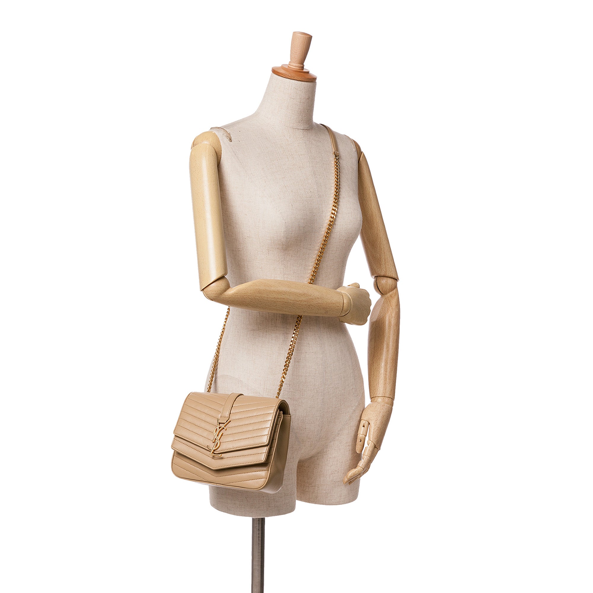 Small Chevron Lambskin Monogram Sulpice Bag