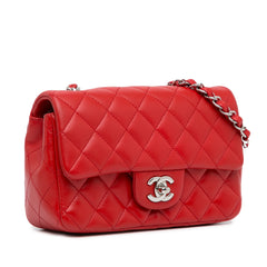 Mini Rectangular Classic Lambskin Single Flap_1