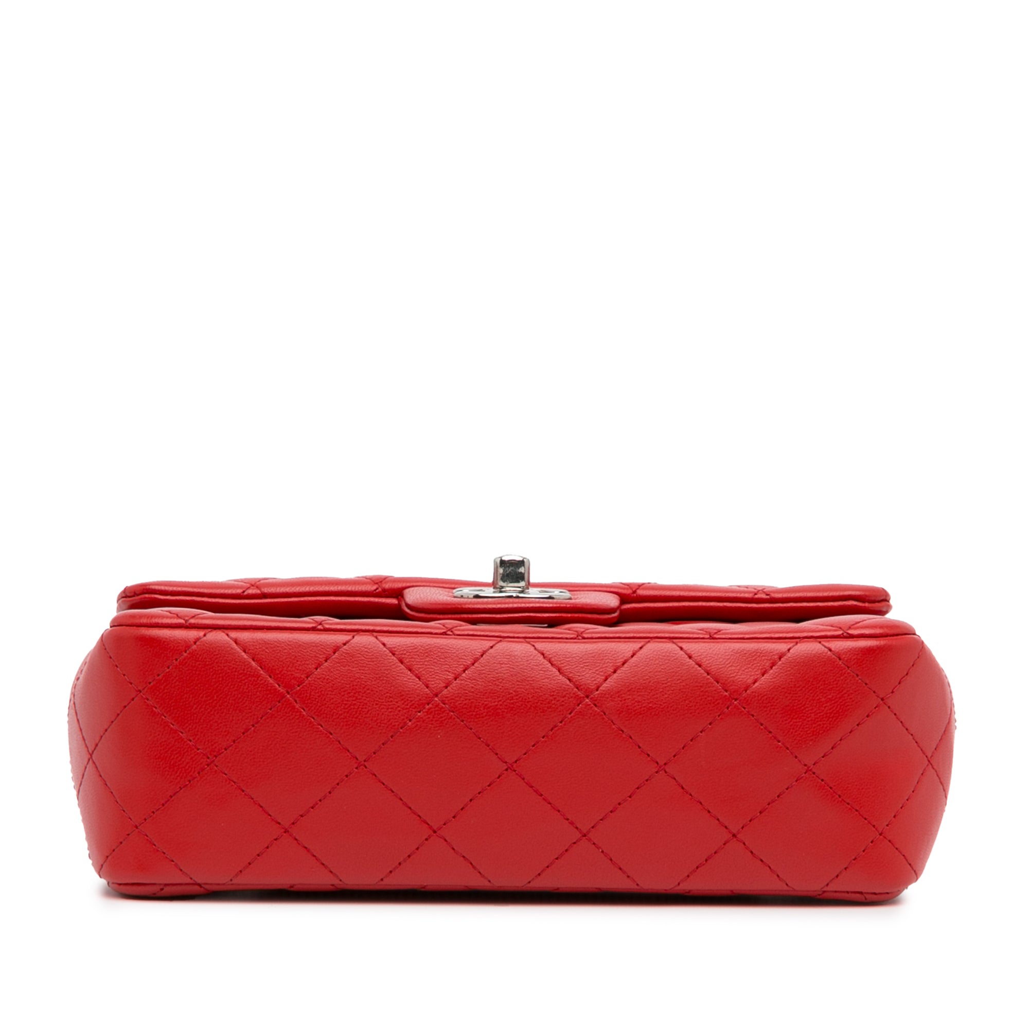 Mini Rectangular Classic Lambskin Single Flap_4