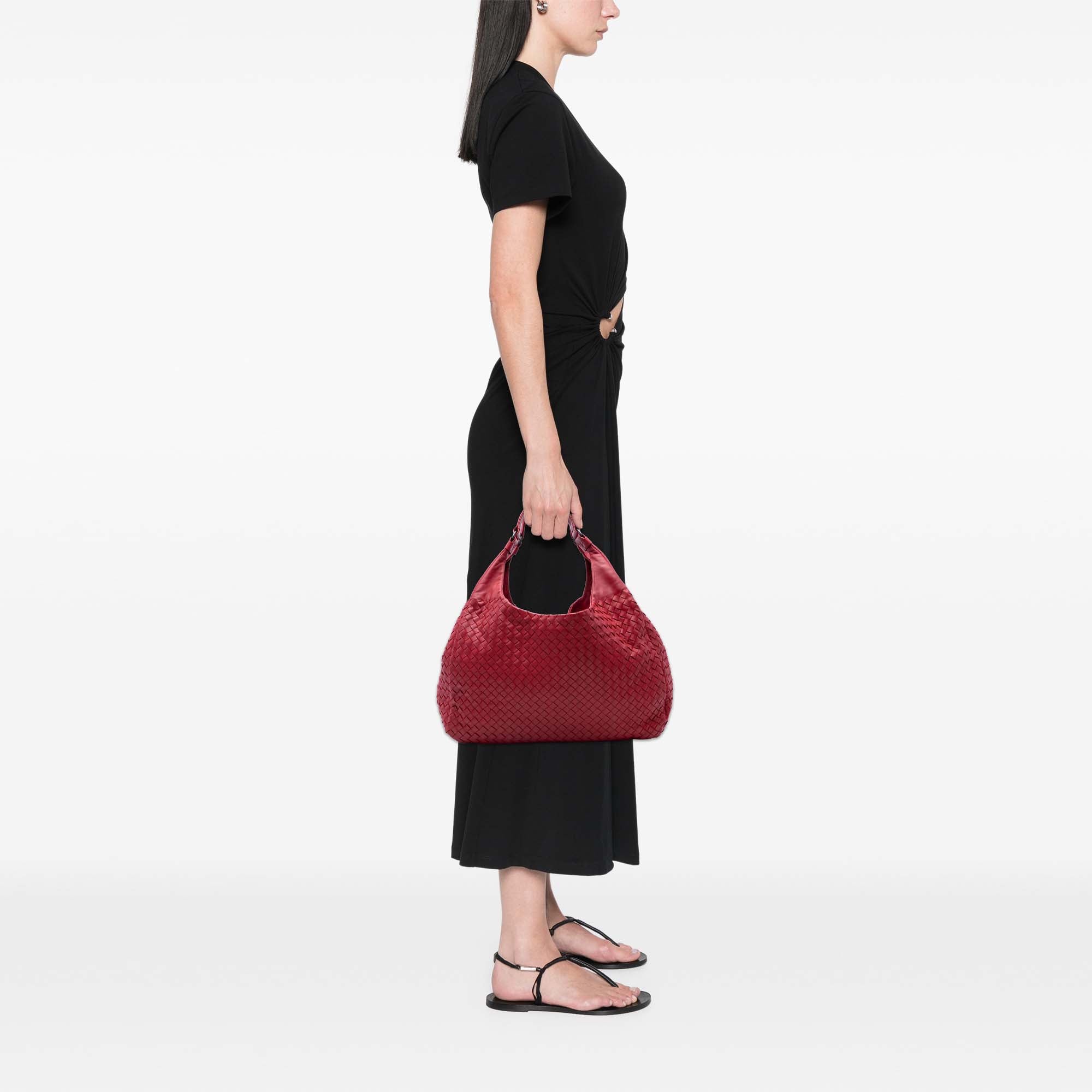 Large Nappa Intrecciato Campana Hobo