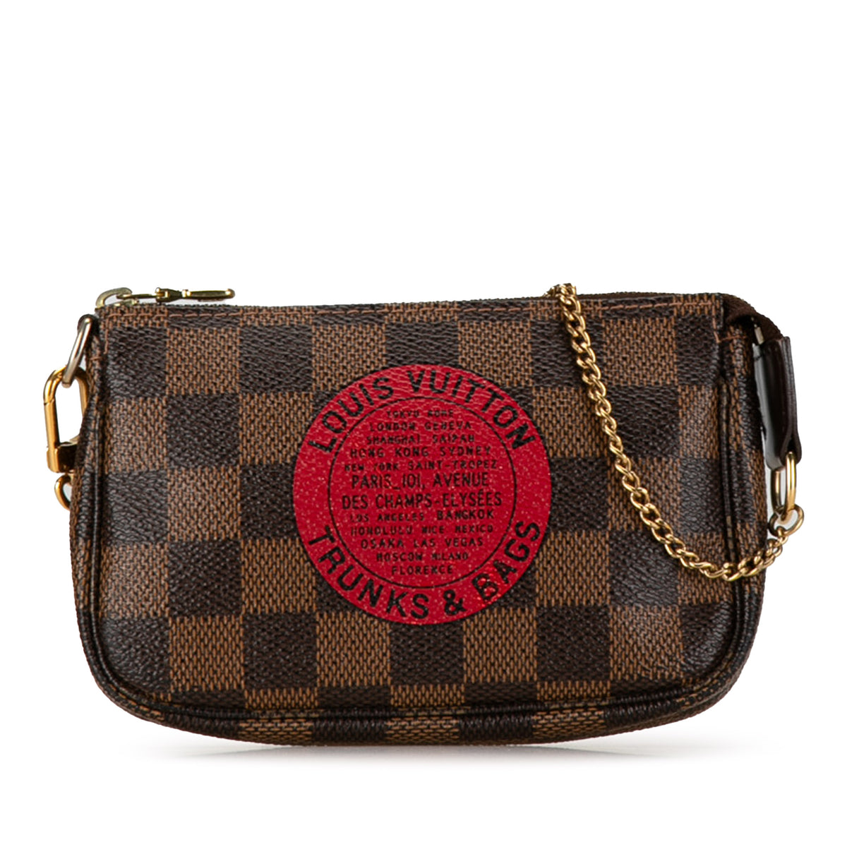 Damier Ebene Trunks and Bags Mini Pochette Accessoires