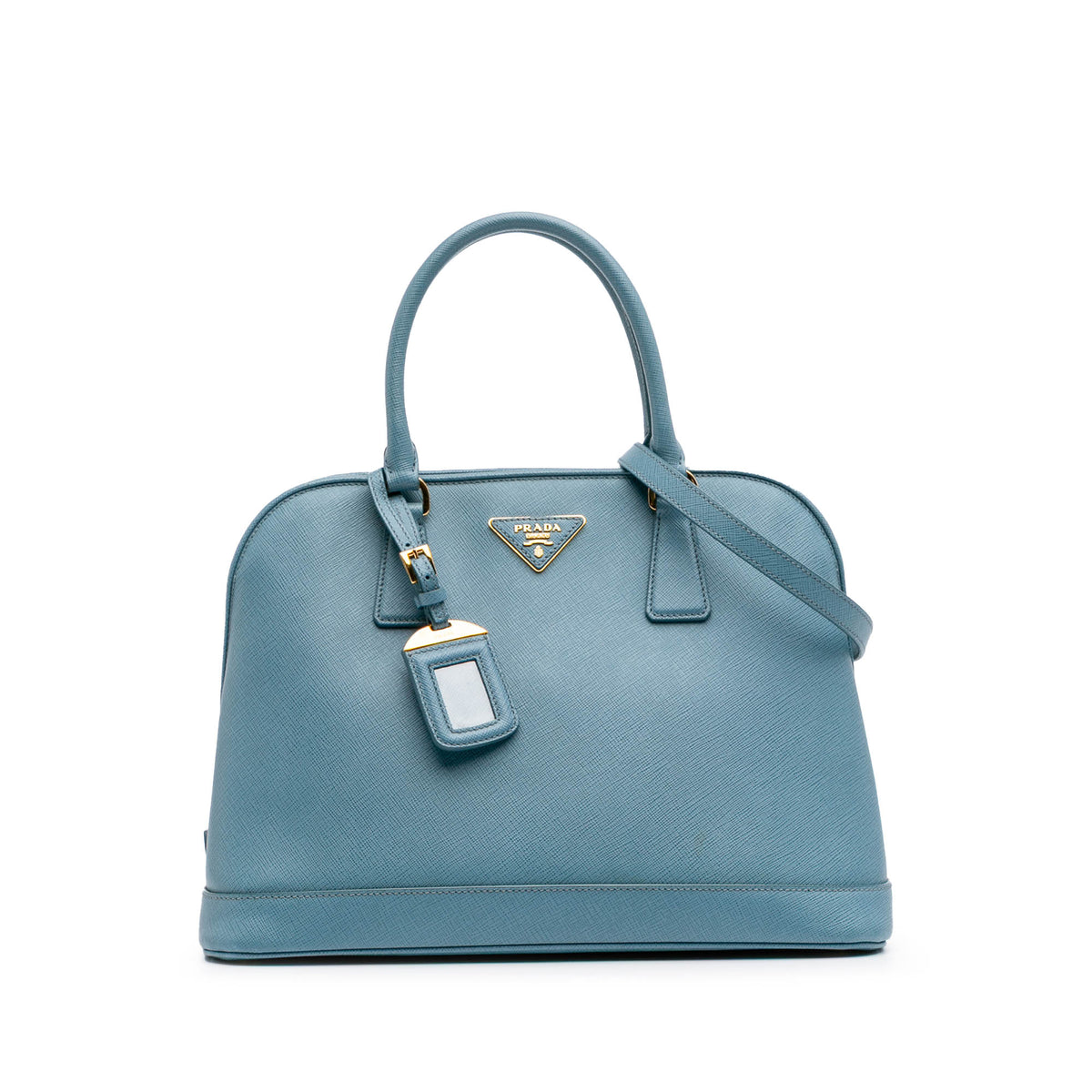 Medium Saffiano Lux Open Promenade Satchel