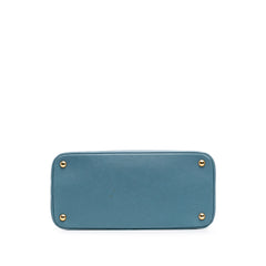 Medium Saffiano Lux Open Promenade Satchel