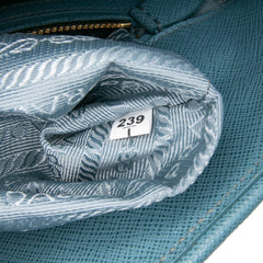 Medium Saffiano Lux Open Promenade Satchel