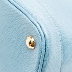 Medium Saffiano Lux Open Promenade Satchel
