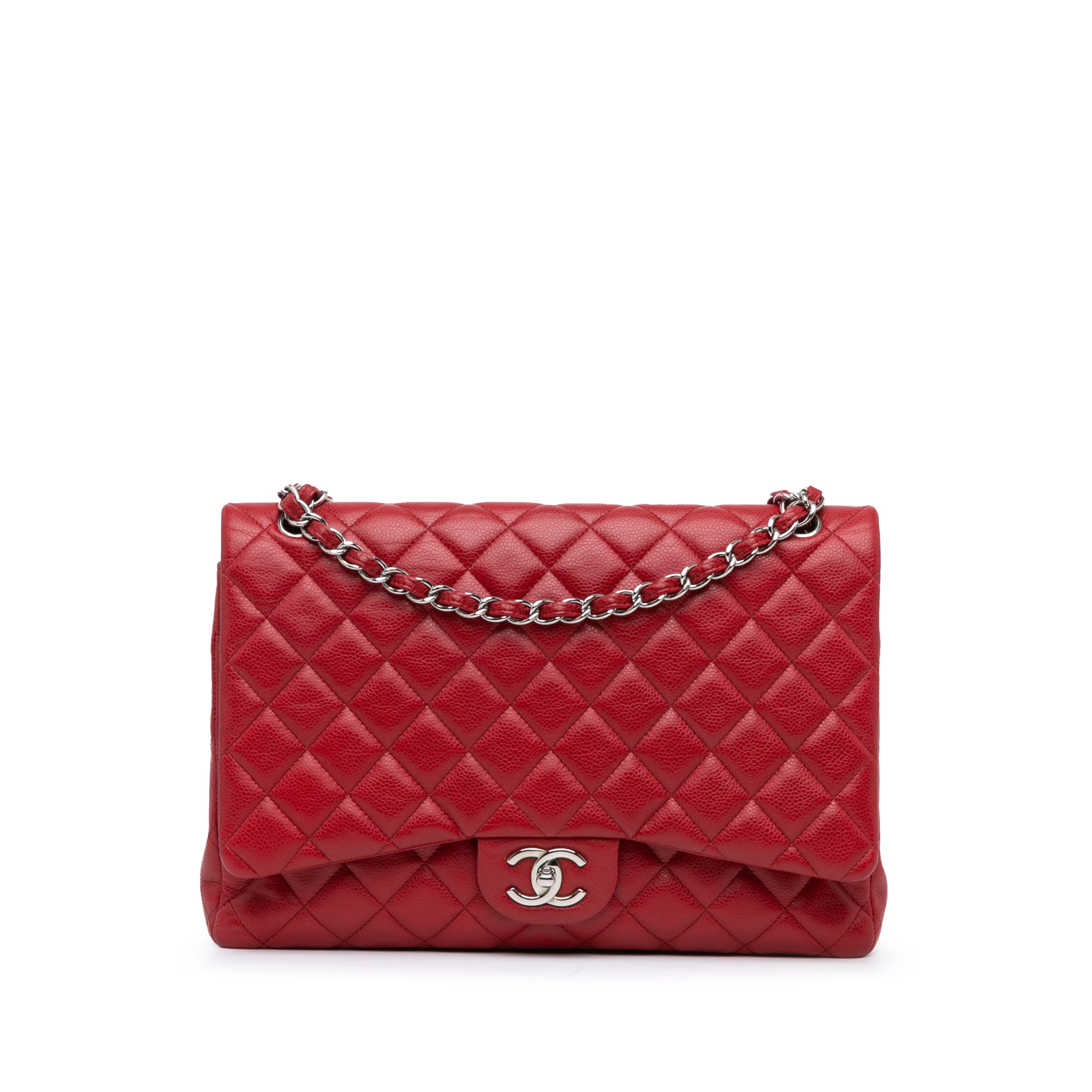 Maxi Classic Caviar Double Flap