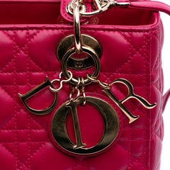 Medium Lambskin Cannage Lady Dior