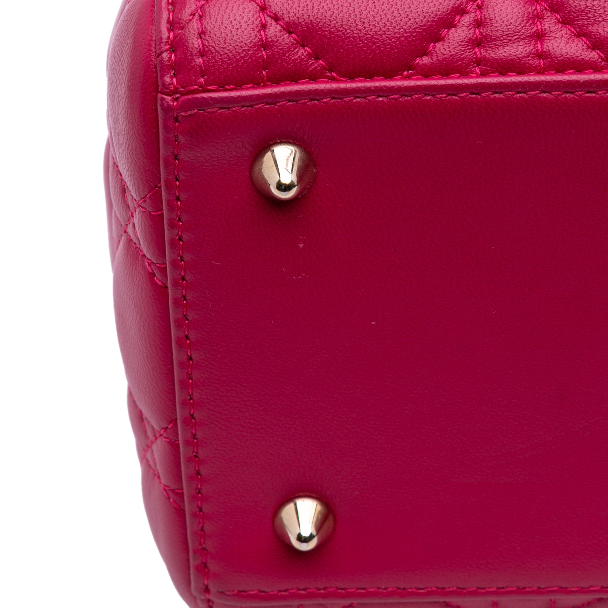Medium Lambskin Cannage Lady Dior