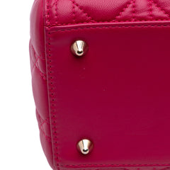 Medium Lambskin Cannage Lady Dior