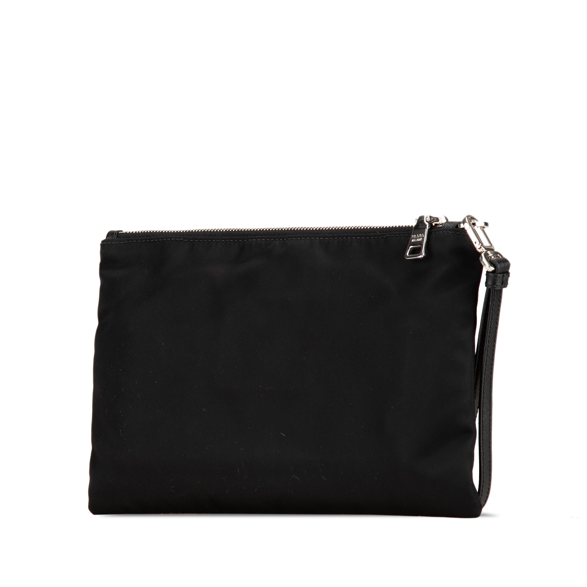 Re Nylon Saffiano Trimmed Clutch