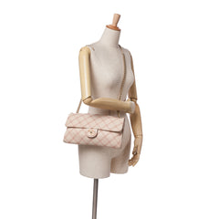Jumbo Quilted Calfskin Triple Stitched Flap