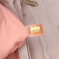 Jumbo Quilted Calfskin Triple Stitched Flap