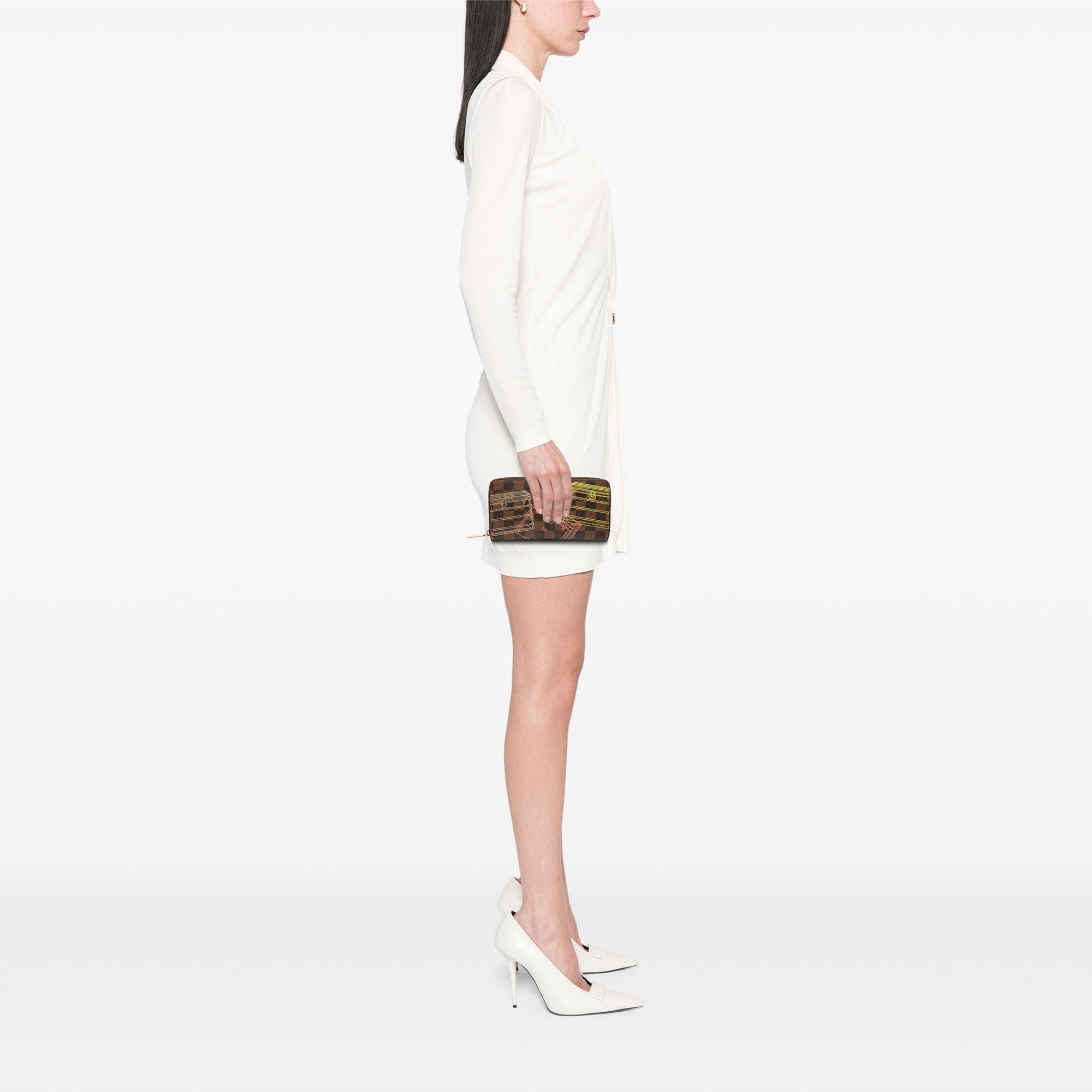 Damier Ebene Inventuer Trunks and Locks Zippy Wallet