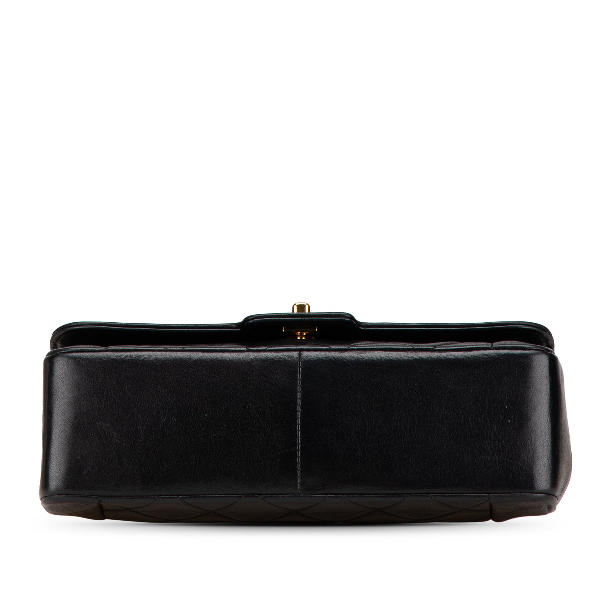 Medium Lambskin Border Single Flap