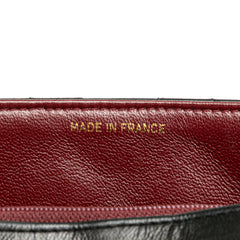 Medium Lambskin Border Single Flap