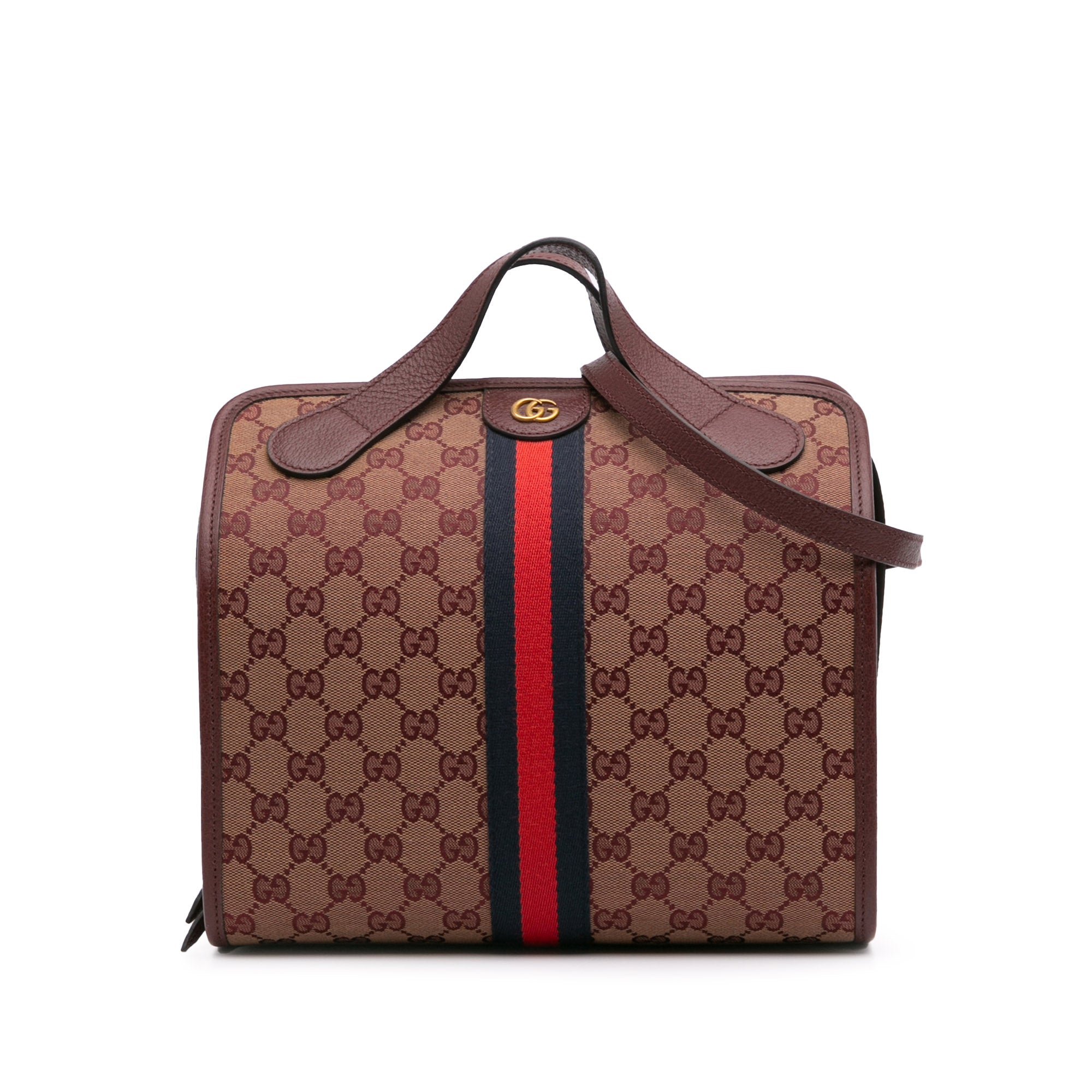 Mini GG Canvas Ophidia Web Duffle Bag