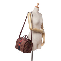 Mini GG Canvas Ophidia Web Duffle Bag