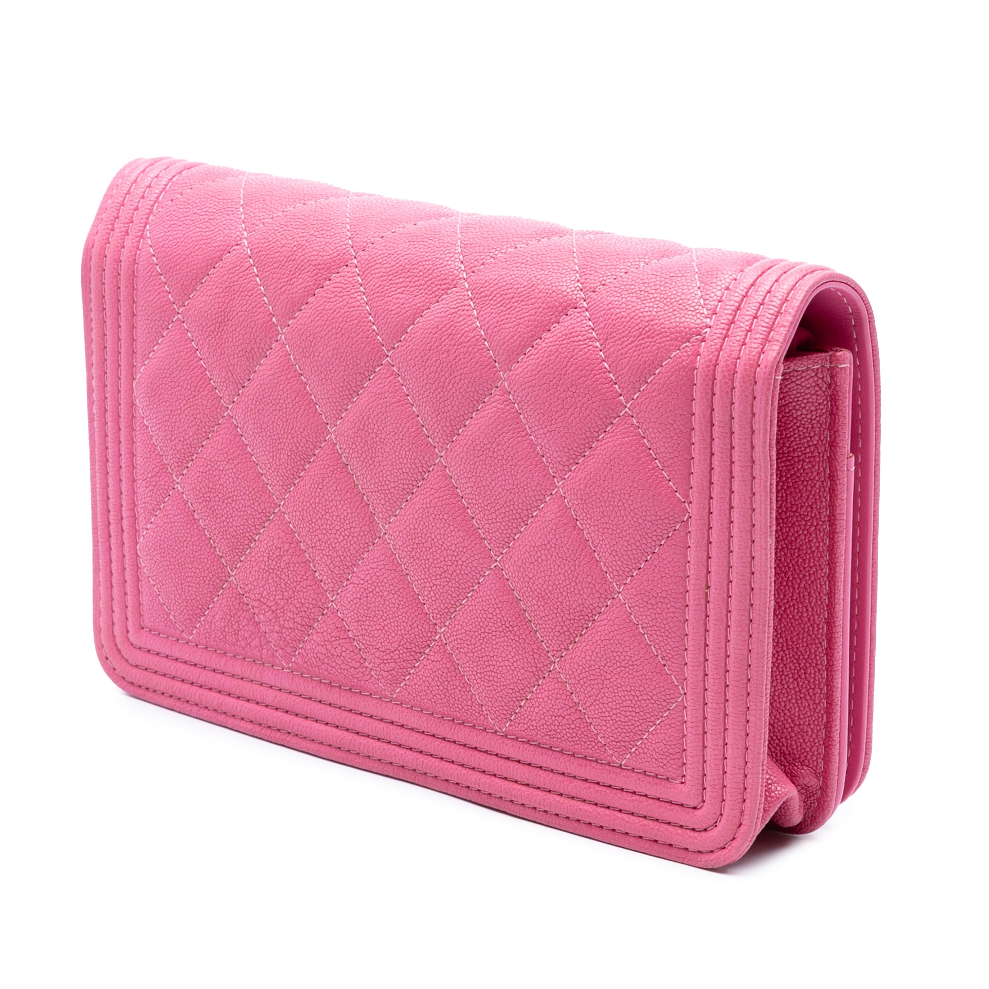 Small Quilted Caviar Boy Flap