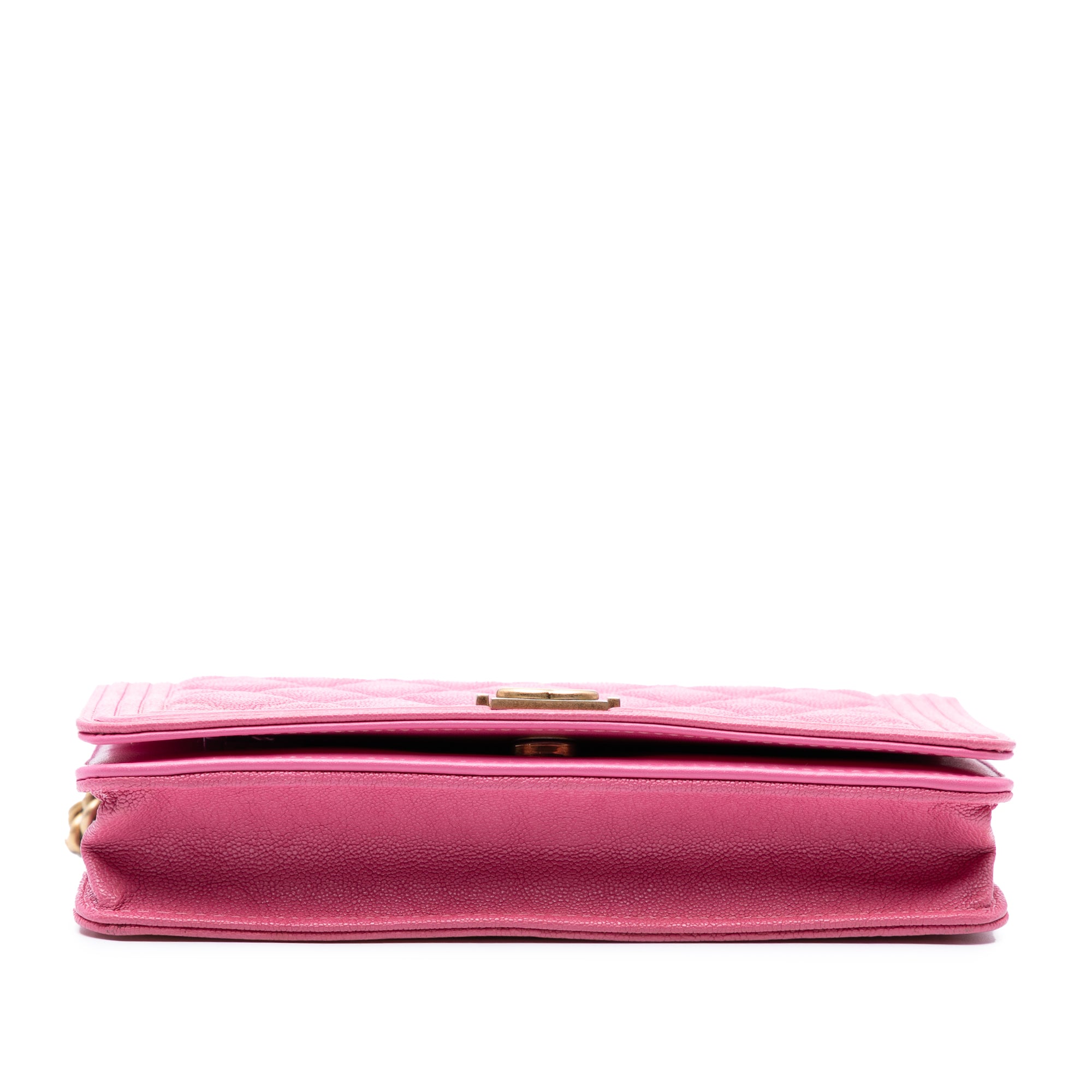 Small Quilted Caviar Boy Flap