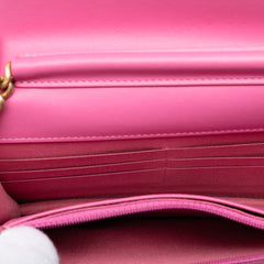 Small Quilted Caviar Boy Flap