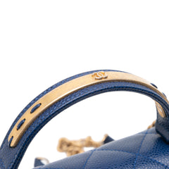 Small Quilted Caviar Carry Around Flap