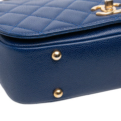 Small Quilted Caviar Carry Around Flap