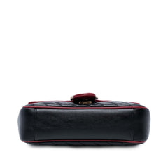 Medium GG Marmont Matelasse Diagonal Leather Torchon Shoulder Bag