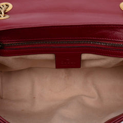 Medium GG Marmont Matelasse Diagonal Leather Torchon Shoulder Bag