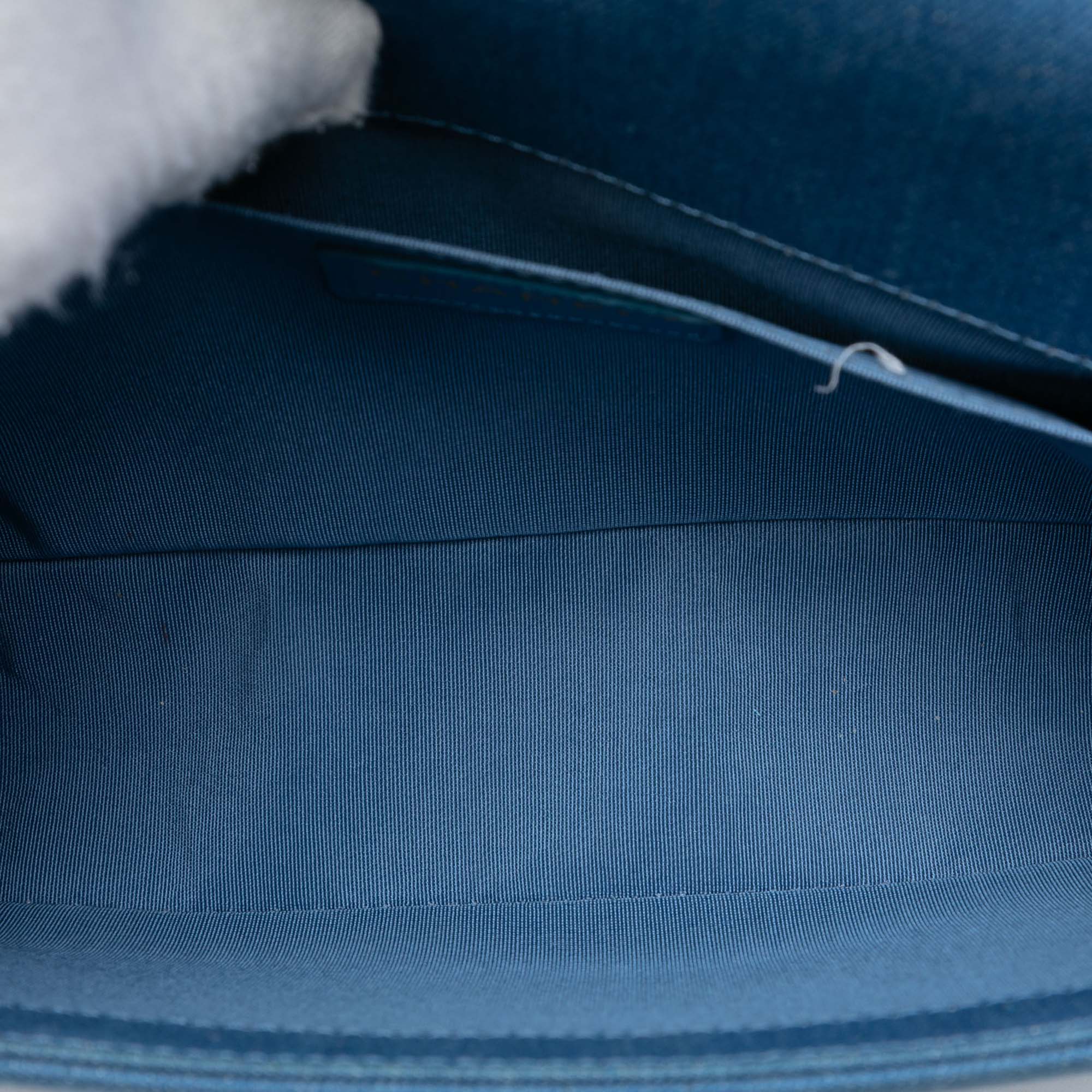 Old Medium Pleated Denim Boy Flap