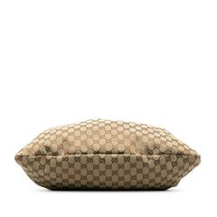 GG Canvas Bamboo Studded Hobo