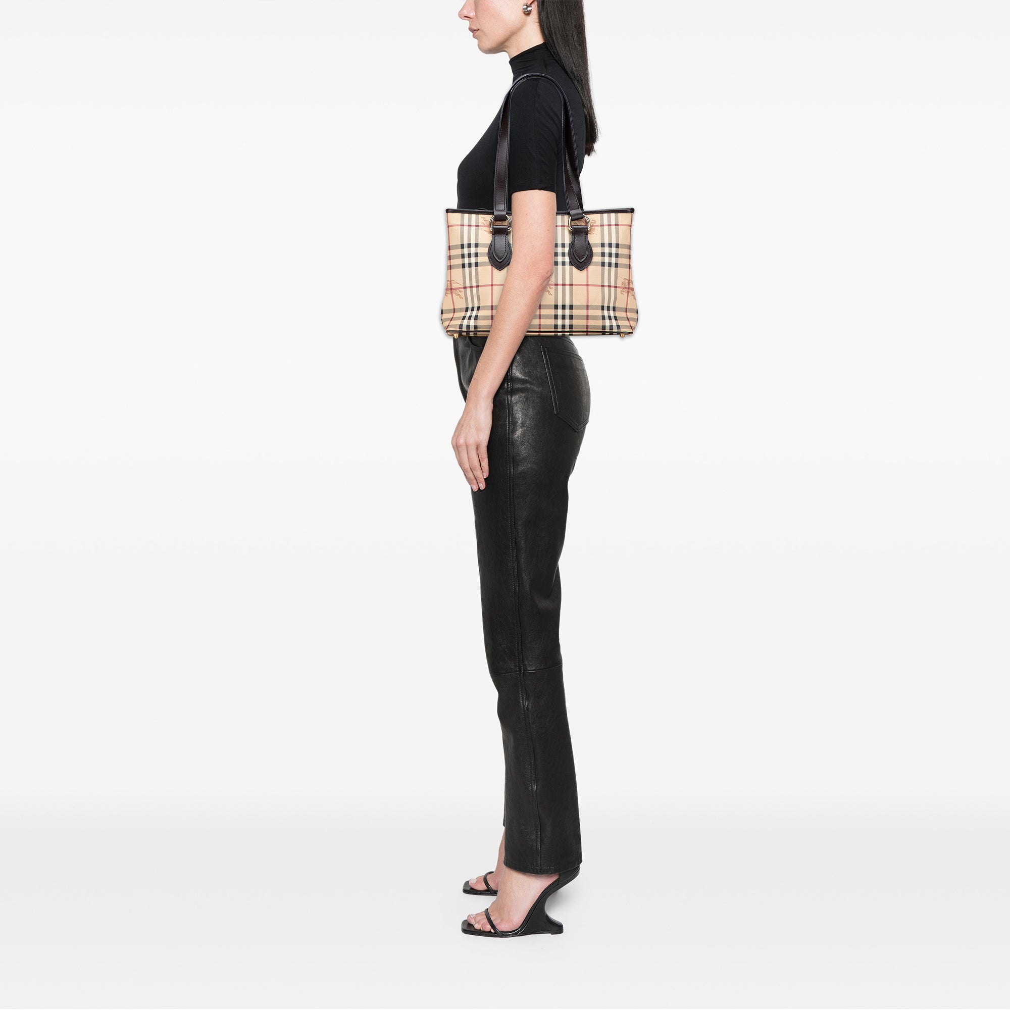 Haymarket Check Coated Canvas Tote
