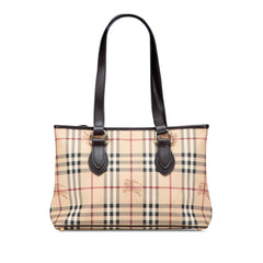 Haymarket Check Coated Canvas Tote