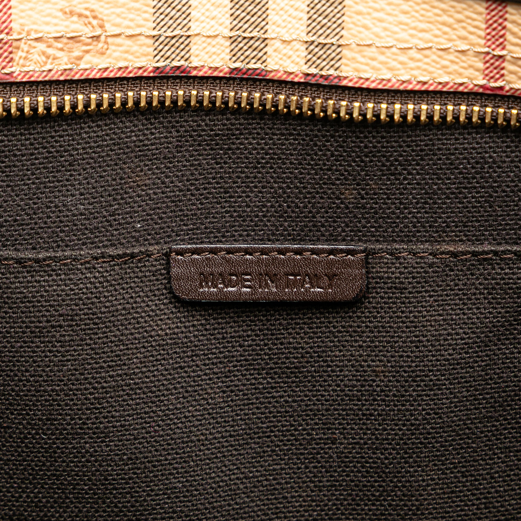 Haymarket Check Coated Canvas Tote